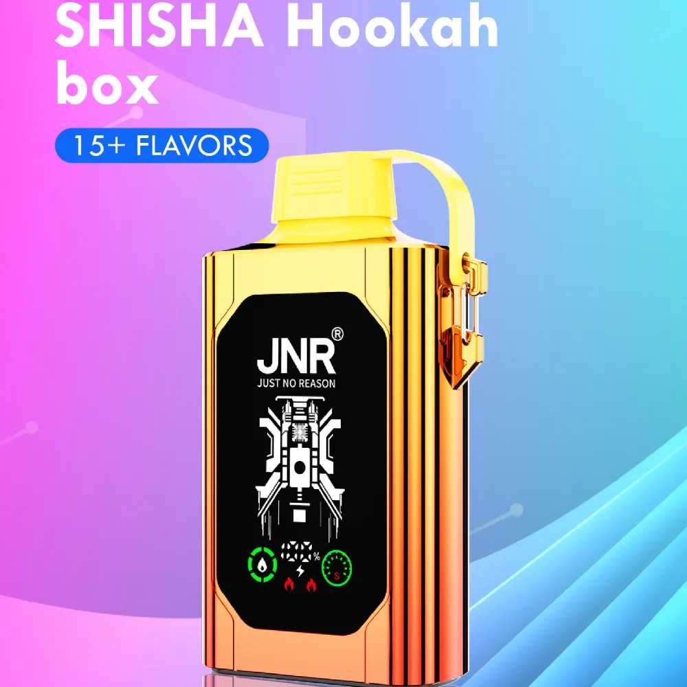 JNR Shisha Hookah Box 20500 Puffs Tornado Bar Smart Display Electronic Cigarette Vaper Disposable Vape-1000mAh Battery, 25ml E-liquid, Multiple Nicotine 15 Flavors