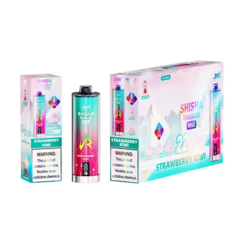 JNR Shisha Hookah Max 22000 Puffs Disposable Vape-850mAh Battery, 40ml E-liquid, Multiple Nicotine 12 Flavors