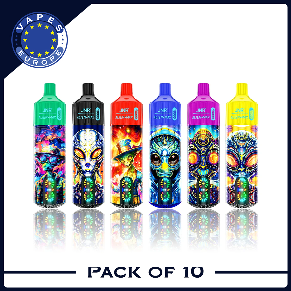 JNR Alien Max 18000 Puffs Disposable Vape (Box of 10) 21 FLAVORS