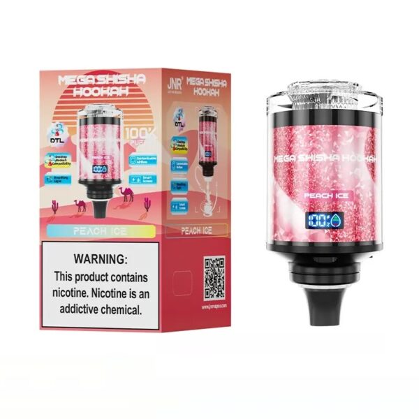 JNR Mega Shisha Hookah 100000 Puffs Disposable Vape Pen E Cigarette Prefilled 60ml 2200mAh