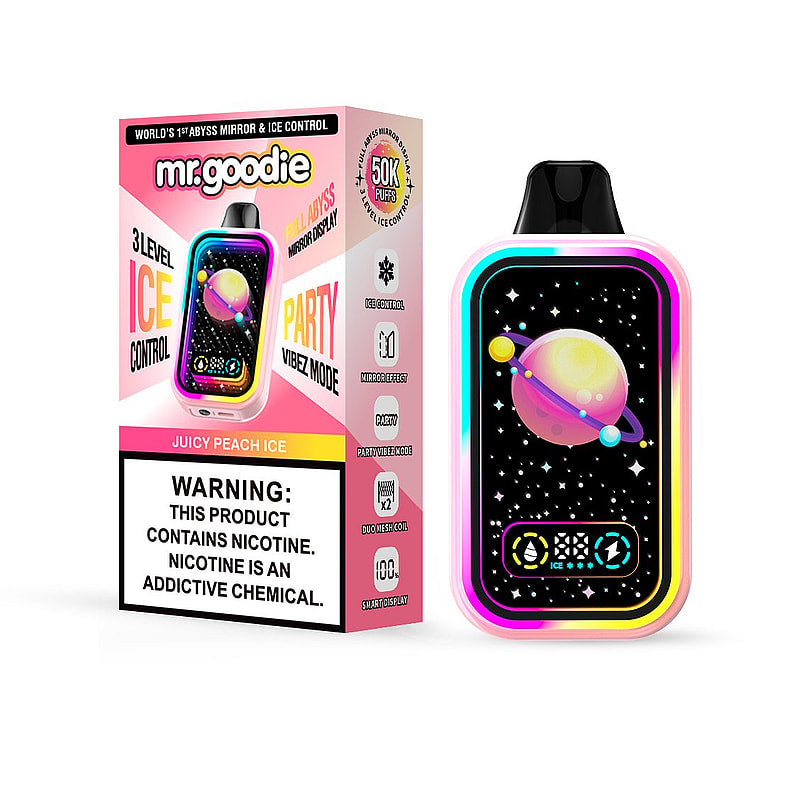 Mr.Goodie 50000 50K Puffs :Adjustable Ice Level Disposable Vape with Dual Mesh Coil