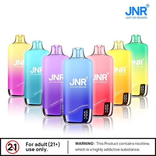 Jnr Rainbow 10500 Puffs Disposable Vaper Dual Mesh Vape Electronic Cigarette With Display-600mAh Battery, 18ml E-liquid, Multiple Nicotine 25 Flavors
