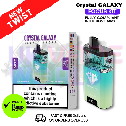 Juicy Peach Crystal Galaxy 30K Puff Kit