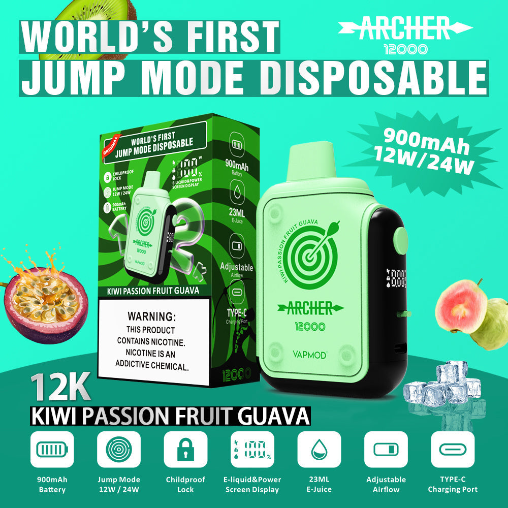 VAPMOD ARCHER 12000 Puffs Disposable Vape Wholesale