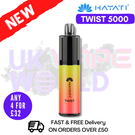 Kiwi Watermelon Hayati Twist 5000 Puff 5K Disposable Kit