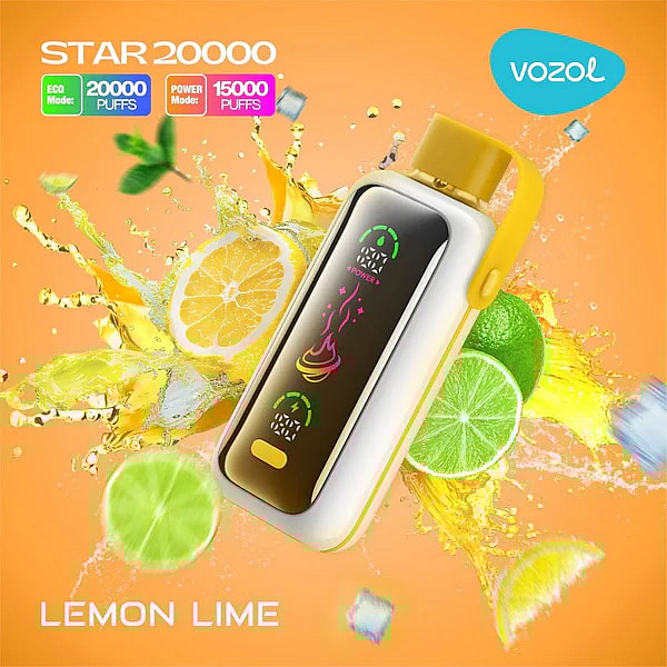 Vozol Star 20K Puffs Disposable Vape | 5% nicotine 24mL Liquid CapacityDual Power Mode with Mirror Screen  650mAh battery 21 flavors