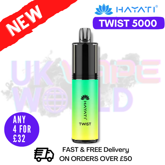 Lemon Mint Hayati Twist 5000 Puff 5K Disposable Kit