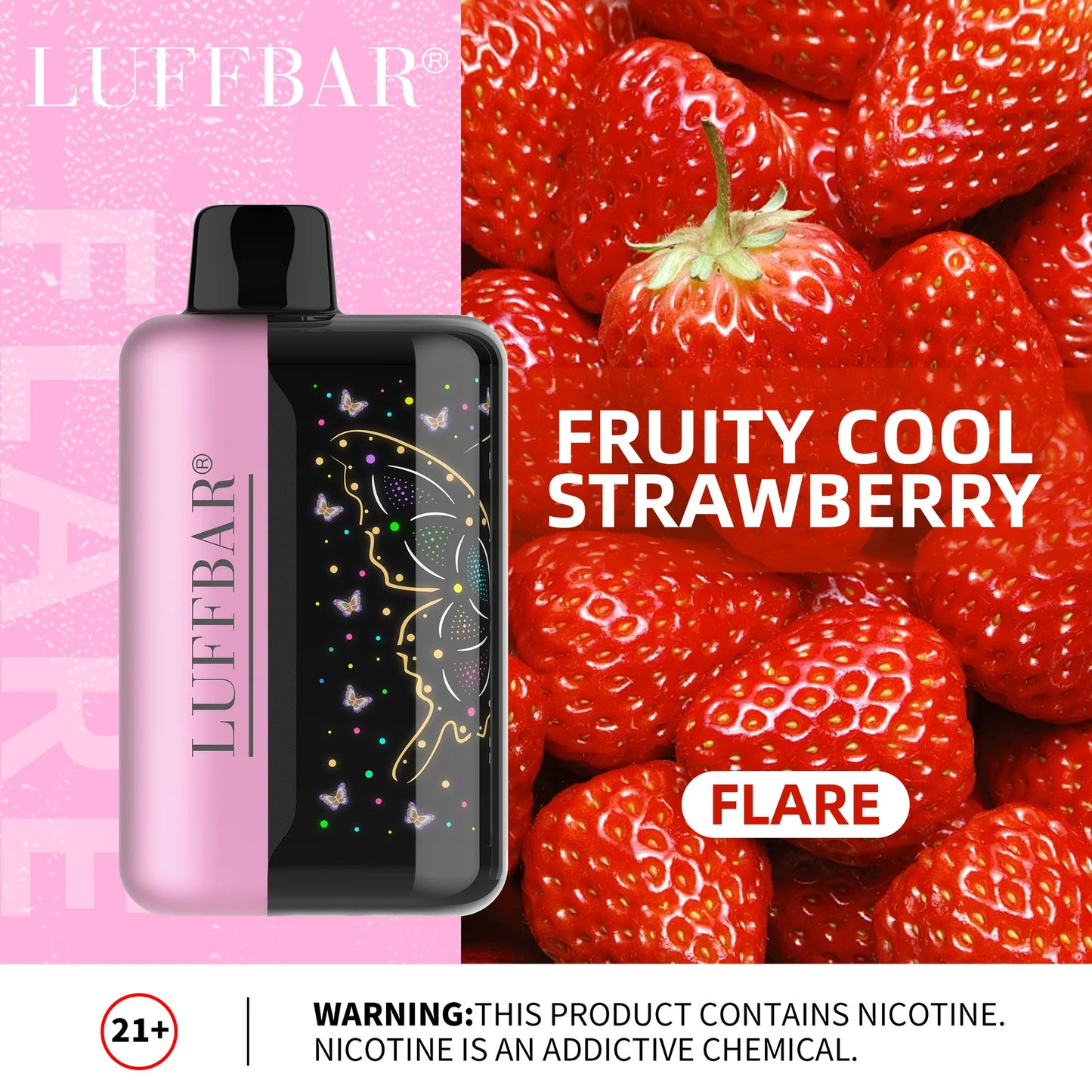 LUFFBAR FLARE DISPOSABLE VAPE 40000 PUFFS ,550mAh 18mL  9FLAVORS