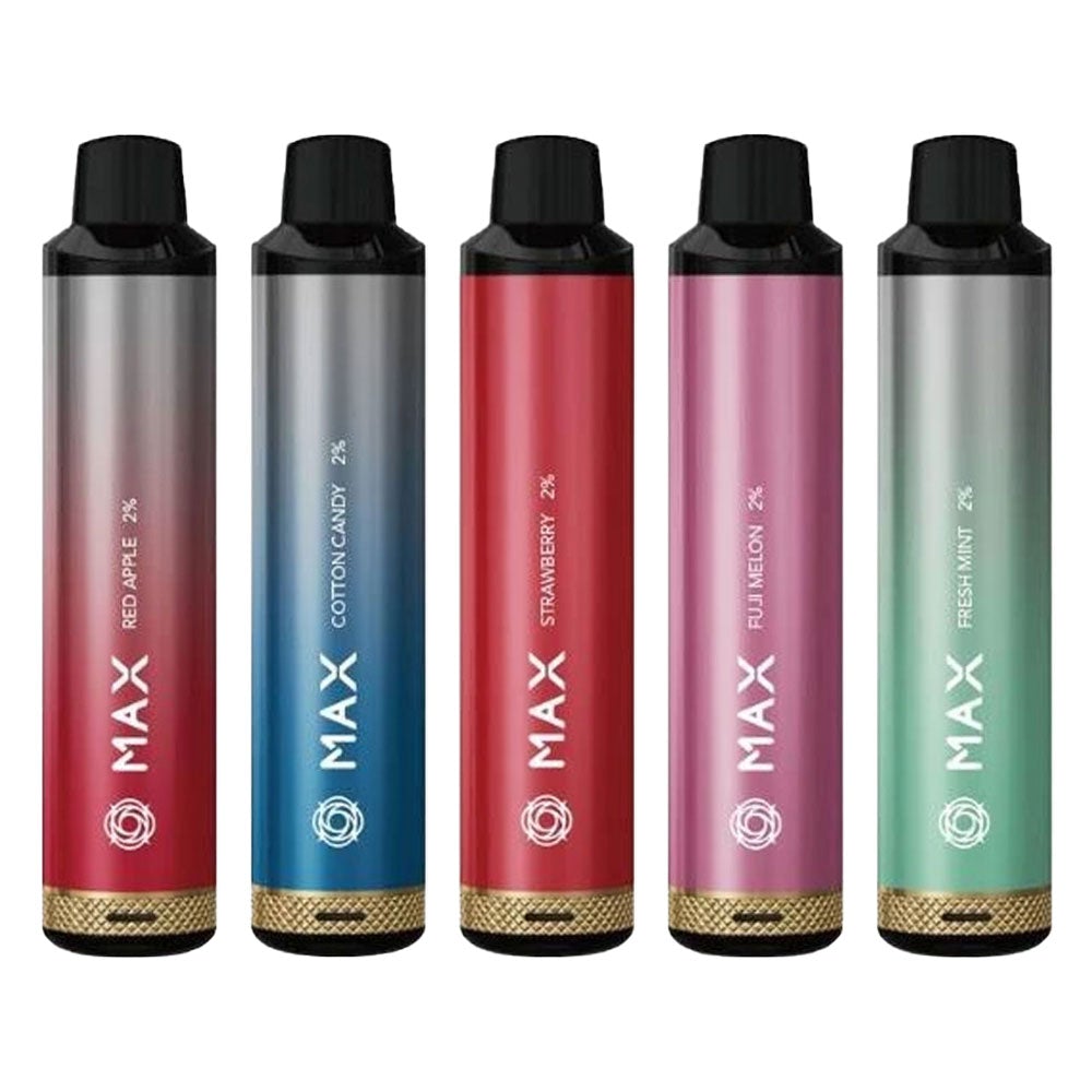 PACK OF 10  Elux Max 4000 puff bar Airflow Adjustable Rechargeable Vape disposable 2 ml e-liquid