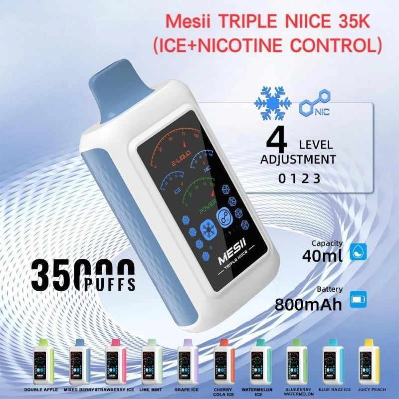 Mesii TRIPLE NIICE 35K (ICE+NICOTINE CONTROL) Best Price Discount Sale