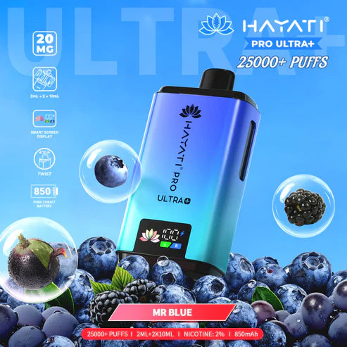 Hayati Pro Ultra Plus 25000 Puffs Disposable Vape (Box of 10)