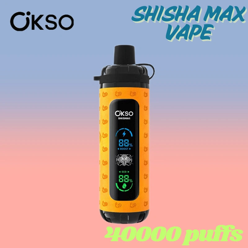 OKSO Shisha Max 40k Wholesale Price Good Sale Child Lock Vape-800mAh battery, 36ml E-liquid,Multiple Nicotine 10 Flavors