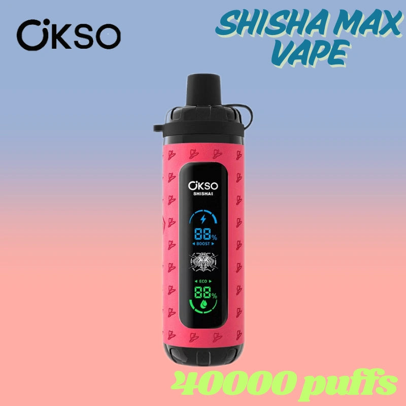 OKSO Shisha Max 40k Wholesale Price Good Sale Child Lock Vape-800mAh battery, 36ml E-liquid,Multiple Nicotine 10 Flavors
