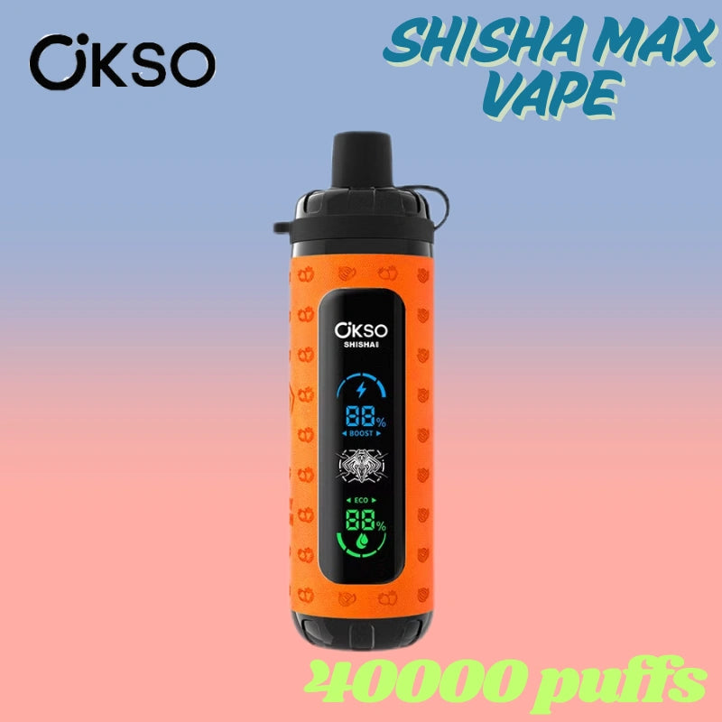 OKSO Shisha Max 40k Wholesale Price Good Sale Child Lock Vape-800mAh battery, 36ml E-liquid,Multiple Nicotine 10 Flavors