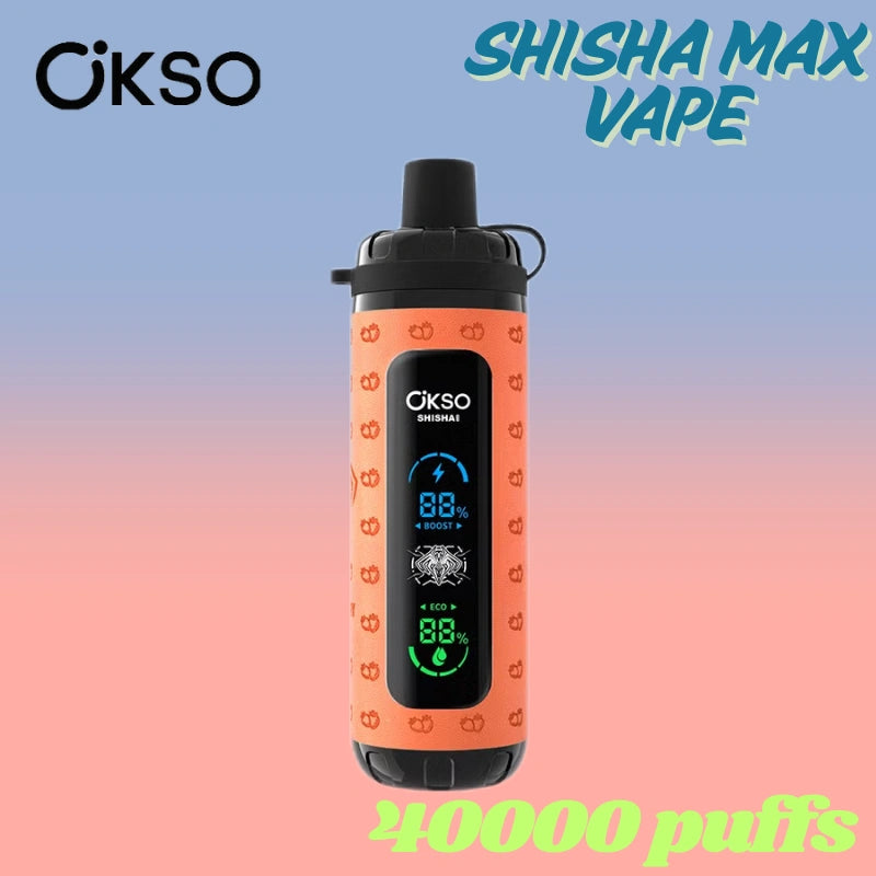 OKSO Shisha Max 40k Wholesale Price Good Sale Child Lock Vape-800mAh battery, 36ml E-liquid,Multiple Nicotine 10 Flavors