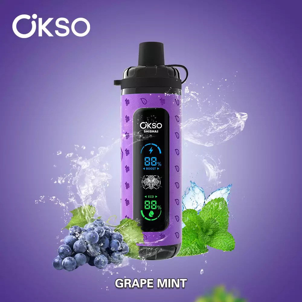 OKSO Shisha Max 40k Wholesale Price Good Sale Child Lock Vape-800mAh battery, 36ml E-liquid,Multiple Nicotine 10 Flavors