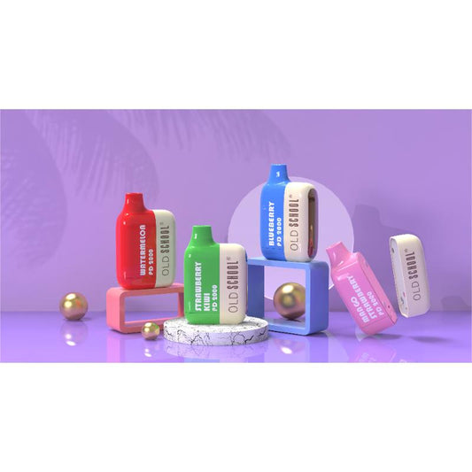 OLD School PD2000 Puffs Disposable Vape Wholesale-500mAh battery, 5ml E-liquid, Multiple Nicotine 10 Flavors