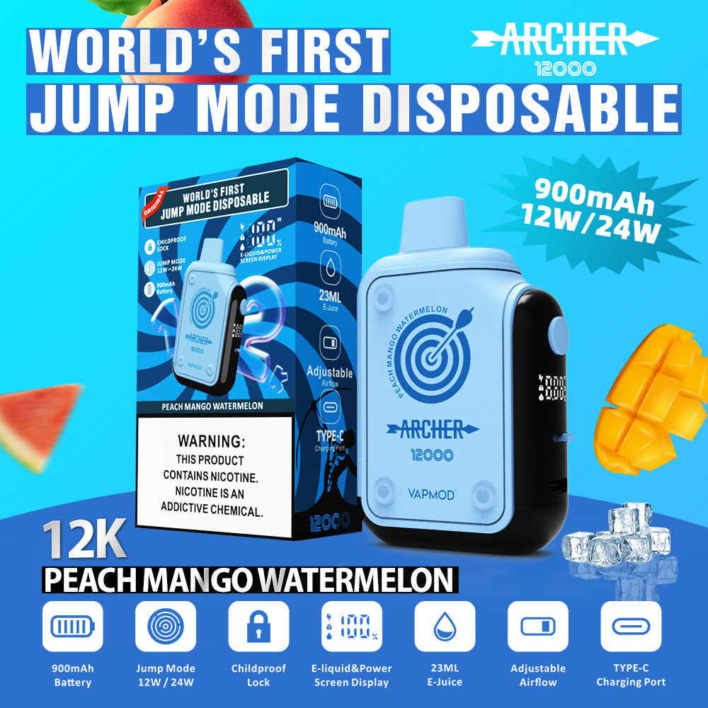 VAPMOD ARCHER 12000 Puffs Disposable Vape Wholesale