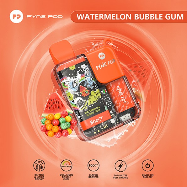 Pynepod 8500 Puffs Disposable Vape 16 Flavors  20mg Nico 2ML Battery Display 550mAh battery