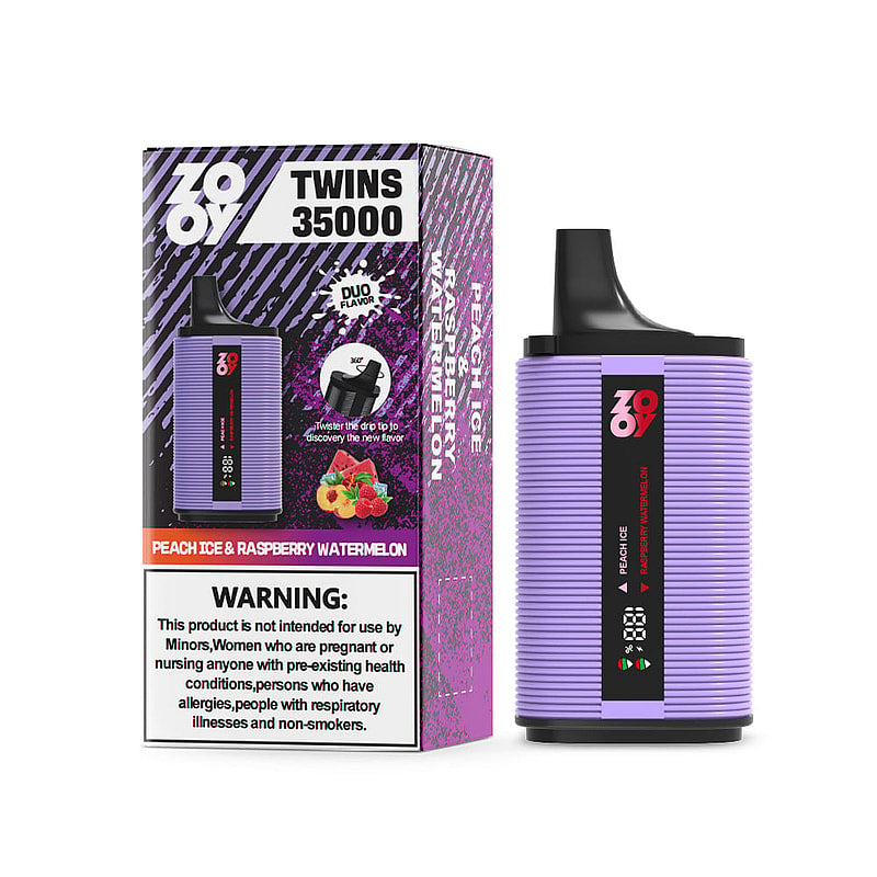 ZOOY TWINS 35000 35K Puffs Dual Flavors Disposable Vape with Digital Screen