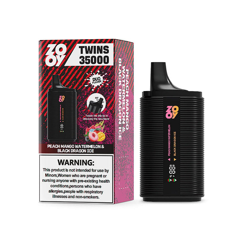 ZOOY TWINS 35000 35K Puffs Dual Flavors Disposable Vape with Digital Screen