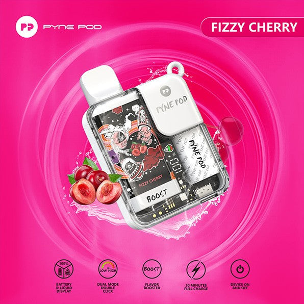 Pynepod 8500 Puffs Disposable Vape 16 Flavors  20mg Nico 2ML Battery Display 550mAh battery