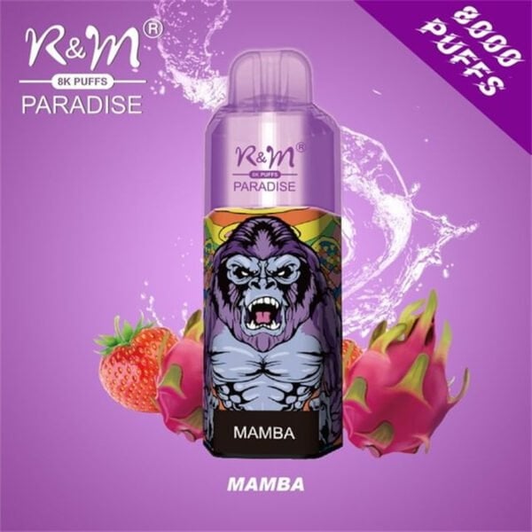 R&M Paradise 8000 puffs 0% 2% 3% 5% Nicotine Rechargeable Disposable vape