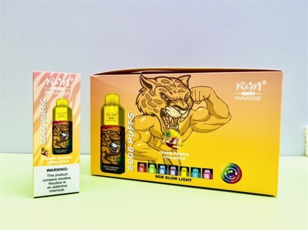 R&M Paradise 8000 puffs 0% 2% 3% 5% Nicotine Rechargeable Disposable vape