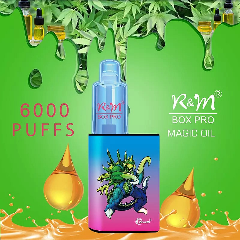 R&M  BOX  PRO 6000 Puffs  5% Nicotine Rechargeable Disposable vape