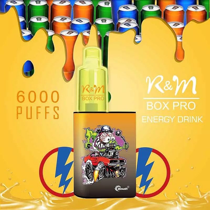 R&M  BOX  PRO 6000 Puffs  5% Nicotine Rechargeable Disposable vape