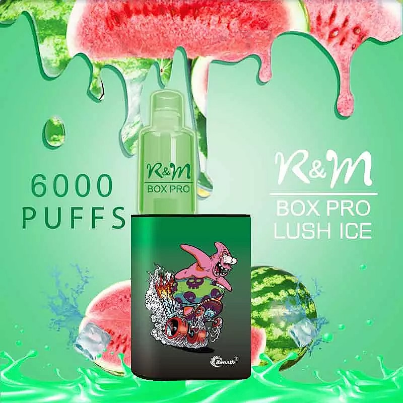 R&M  BOX  PRO 6000 Puffs  5% Nicotine Rechargeable Disposable vape