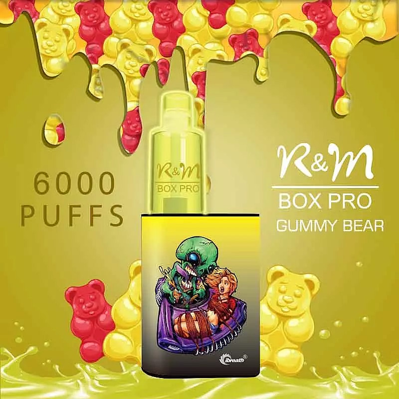 R&M  BOX  PRO 6000 Puffs  5% Nicotine Rechargeable Disposable vape
