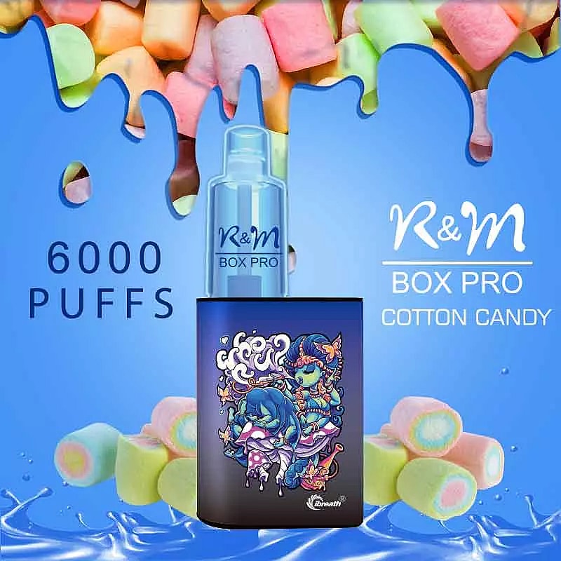 R&M  BOX  PRO 6000 Puffs  5% Nicotine Rechargeable Disposable vape