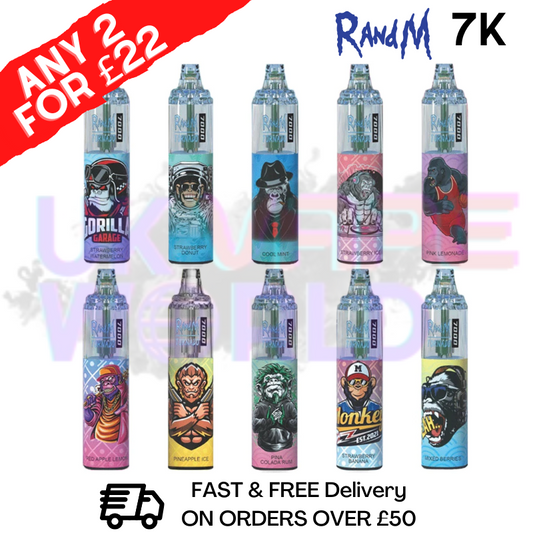 RandM Tornado 7000 7K Puff Bar Disposable