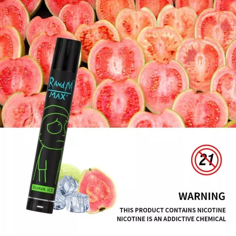 RandM Max+ 1700 Puffs 0% 2% 3% 5% Nicotine Rechargeable Disposable vape