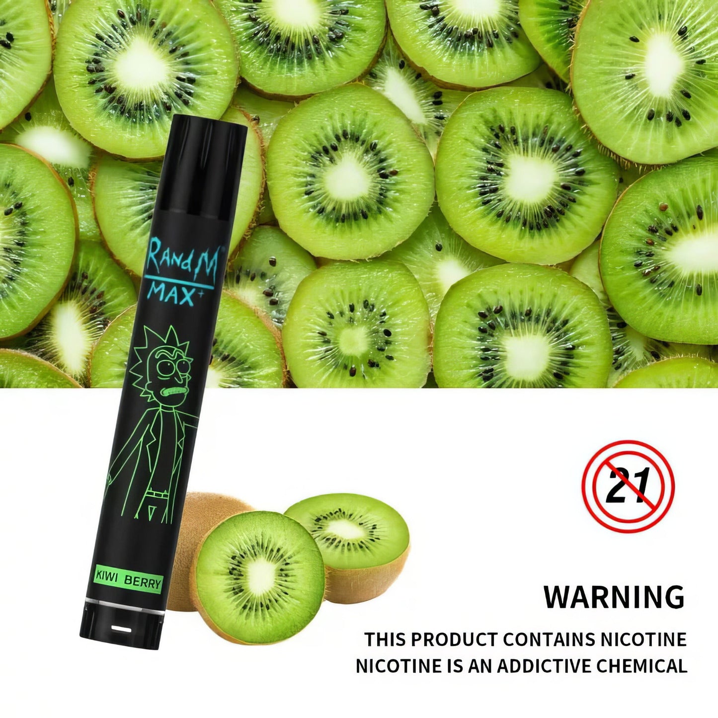 RandM Max+ 1700 Puffs 0% 2% 3% 5% Nicotine Rechargeable Disposable vape