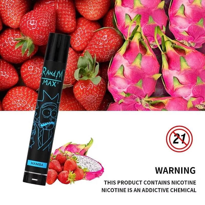 RandM Max+ 1700 Puffs 0% 2% 3% 5% Nicotine Rechargeable Disposable vape