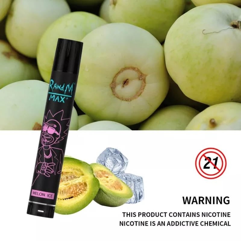 RandM Max+ 1700 Puffs 0% 2% 3% 5% Nicotine Rechargeable Disposable vape