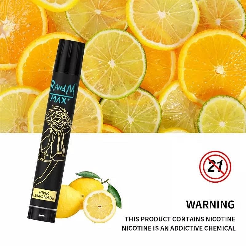 RandM Max+ 1700 Puffs 0% 2% 3% 5% Nicotine Rechargeable Disposable vape