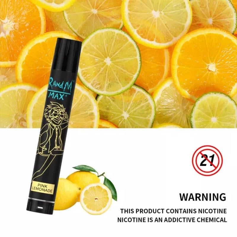 RandM Max+ 1700 Puffs 0% 2% 3% 5% Nicotine Rechargeable Disposable vape