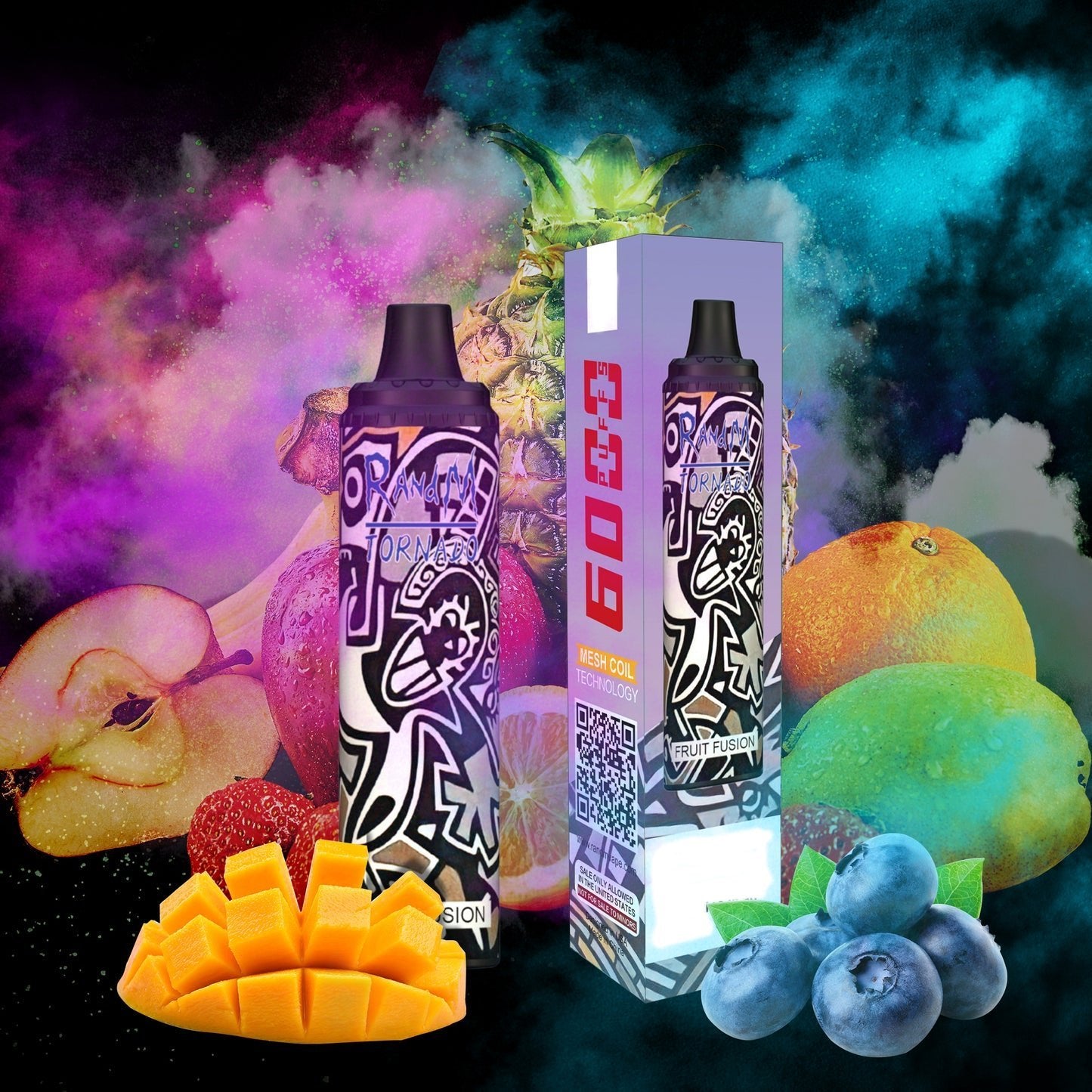 RandM Tornado 6000 Puffs Disposable Vape  Authentic E Cigarette