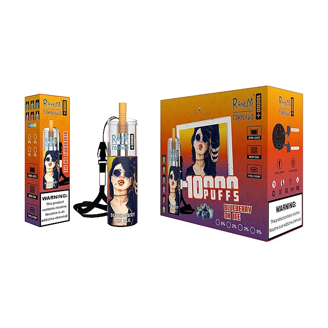 RandM Tornado 10000 Plus Puffs 2% 5% Nicotine Rechargeable Disposable vape