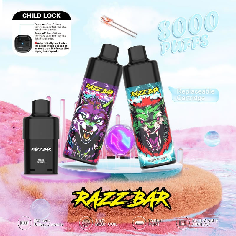 650mAh Rechargeable Vape - 3.8V Output, 1.0Ω Mesh Coil, Type-C