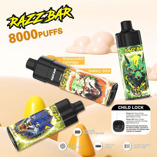 650mAh Rechargeable Vape - 3.8V Output, 1.0Ω Mesh Coil, Type-C