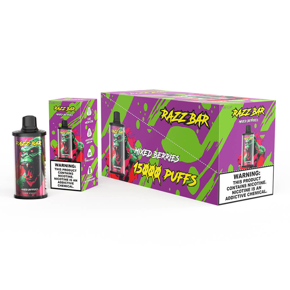 Razz Bar 15000 Puffs Disposable Vape In Sales