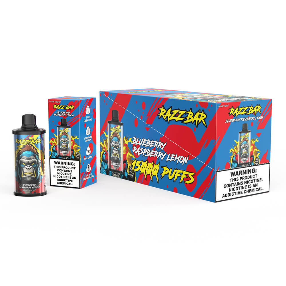 Razz Bar 15000 Puffs Disposable Vape In Sales