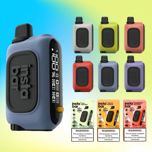 Rechargeable Insta Bar WT15000 Puffs Mesh Coil Disposable Vape 3% Nicotine