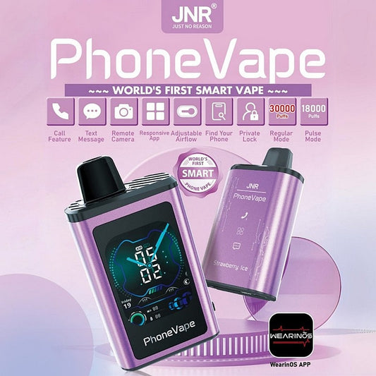JNR Phone Vape 30000 30K Puffs Latest Smart Disposable Vape
