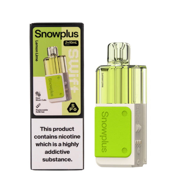 Snowplus Swift Refill Pods Containers-1000mAh battery, 12ml E-liquid, Multiple Nicotine 11 Flavors