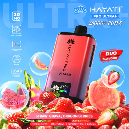 Hayati Pro Ultra Plus 25000 Puffs Disposable Vape (Box of 10)